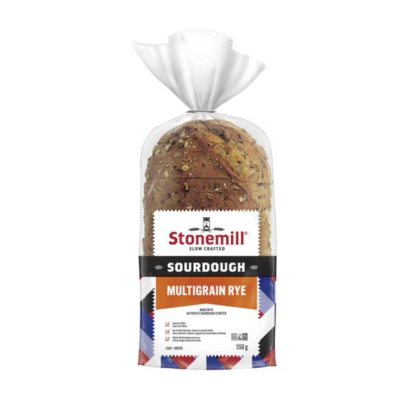 Stone mill slow crafted sourdough multigrain rye 550g