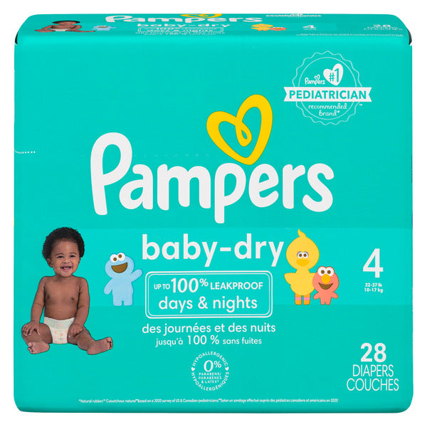 Pampers baby dry size 4 28 diapers