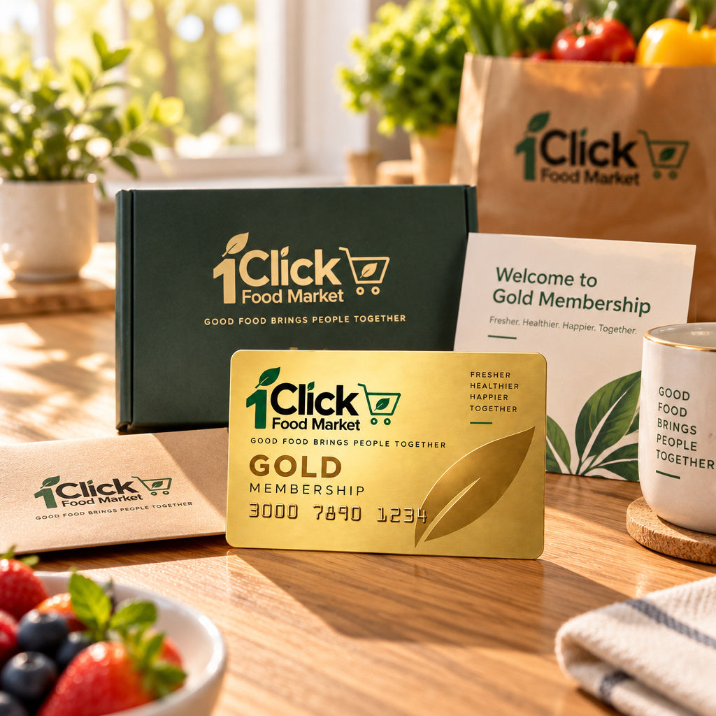 High-converting lifestyle photograph showing the authentic product and packaging of GOLD Membership in natural everyday