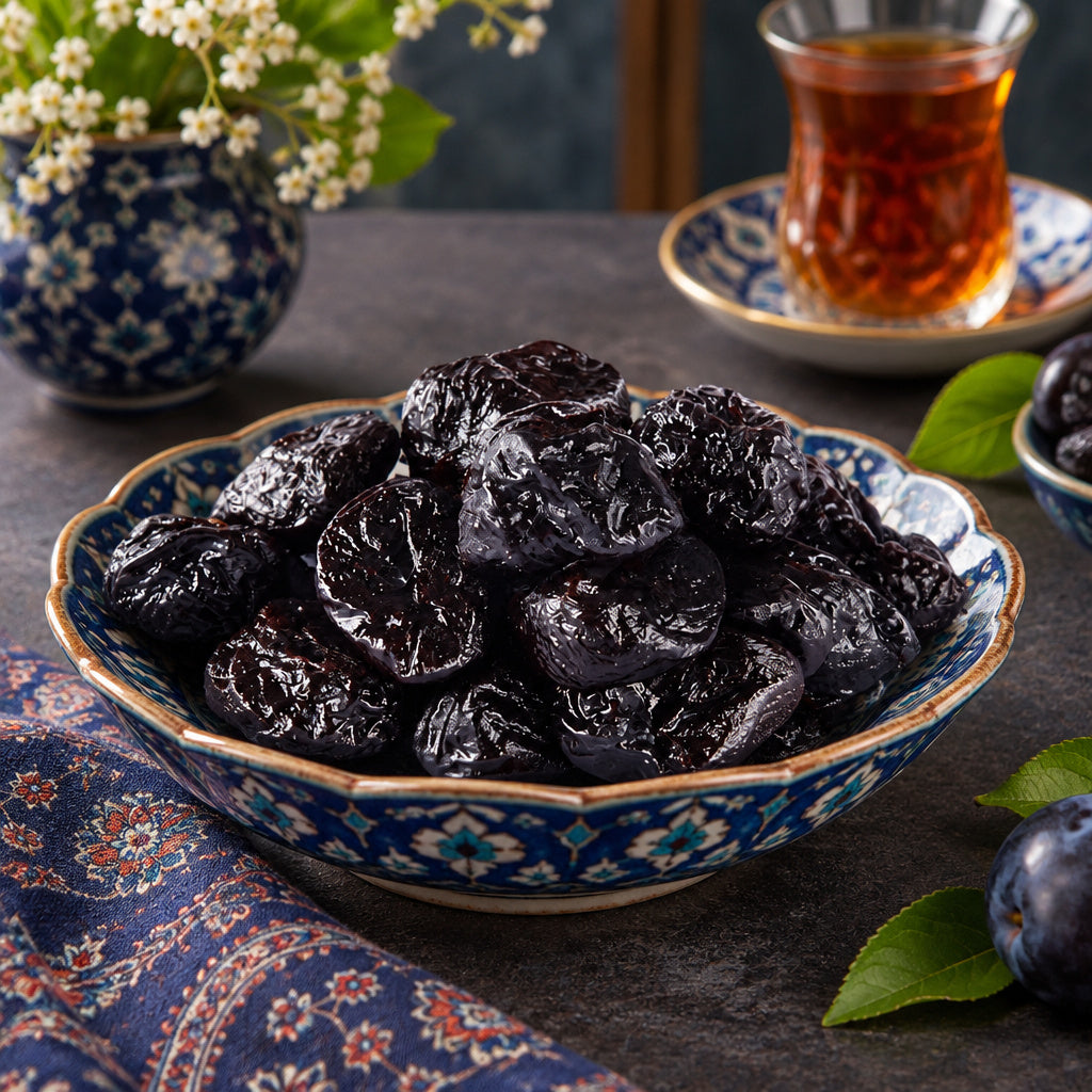 Create a photorealistic, high-end commercial food photograph for Prune (California), based on the uploaded product image