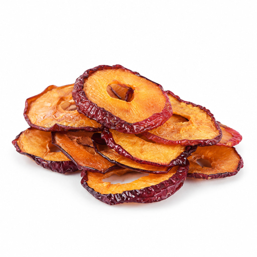 Create a photorealistic, high-end commercial product photograph of the uploaded Plum (Natural), rendered from a visibly