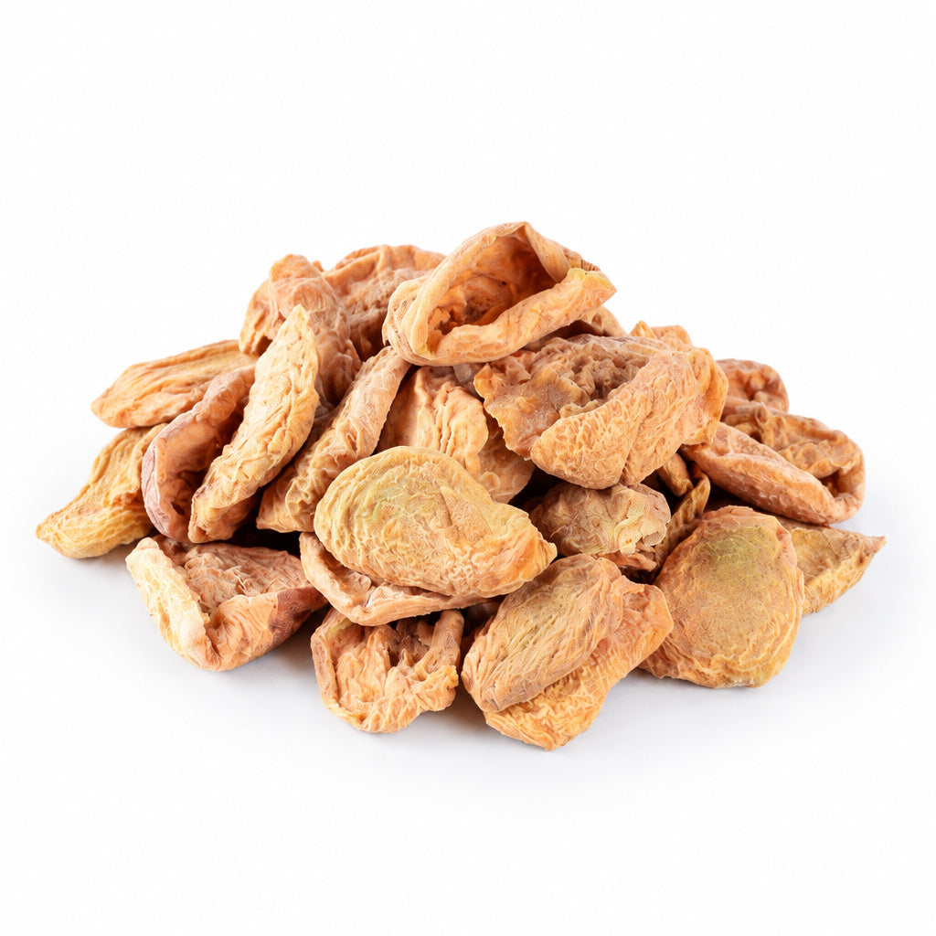 Create a photorealistic, high-end commercial product photograph of the uploaded Peach Isfahan (Natural), rendered from a