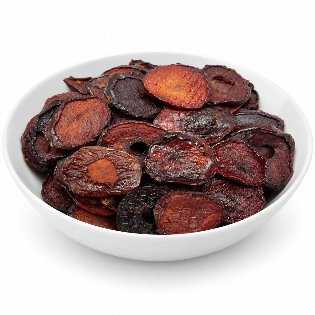 Create a photorealistic, high-end commercial product photograph of the uploaded Black Plum - Alu Khaki (Natural), render